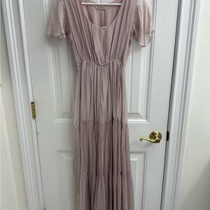 Chic Lavender Maxi Dress